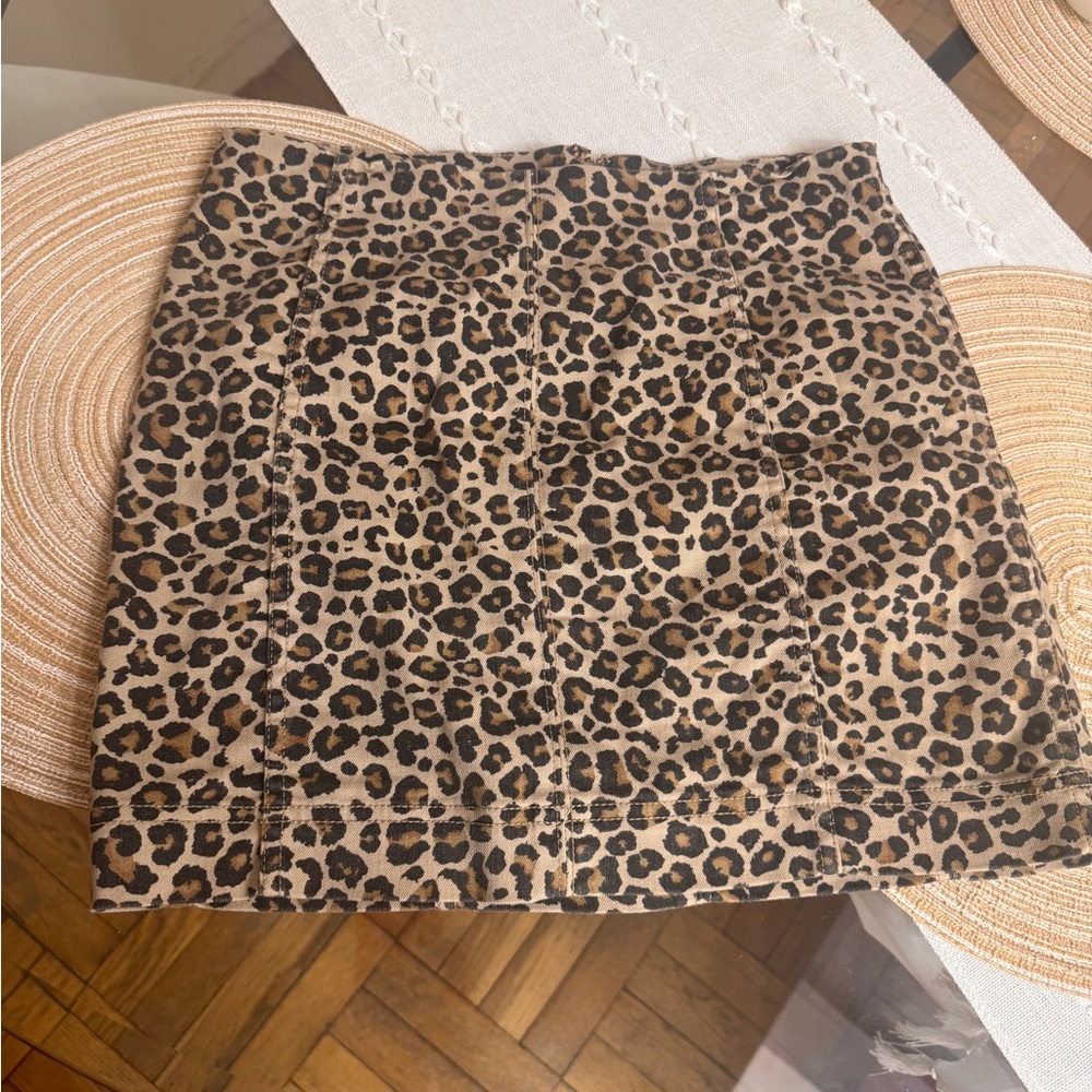 Leopard Print Women's Skirt